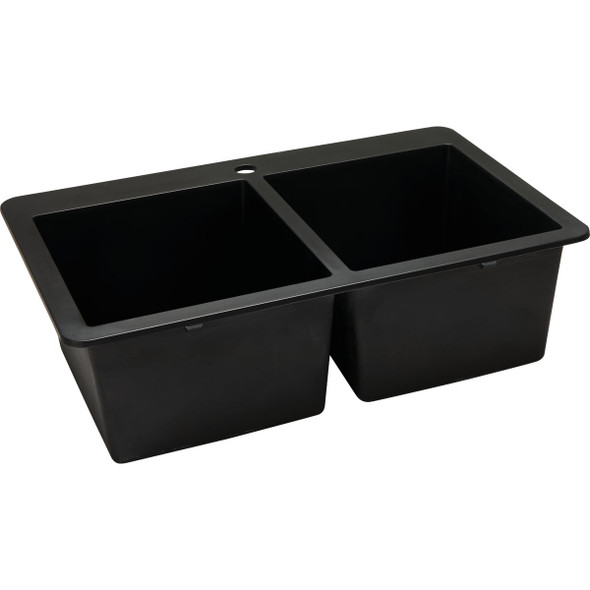 Stylebuilt 33 In. x 22 In. x 10 In. Granite/Composite Kitchen Sink LB3322H