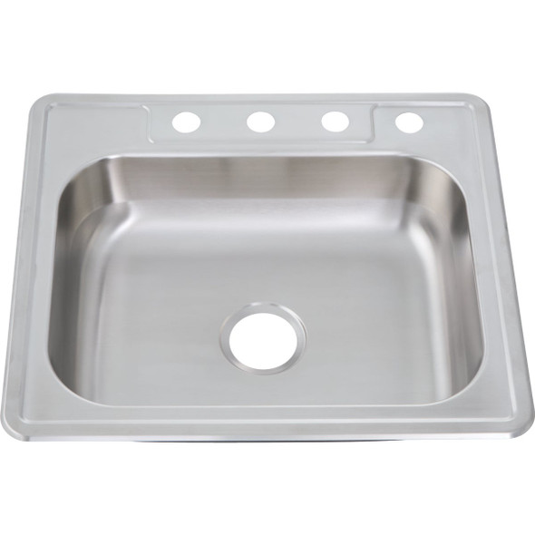 Common Goods 25 In. x 22 In. x 6 In. Top Mount Single Bowl Kitchen Sink FD1007000607Z4K 462615