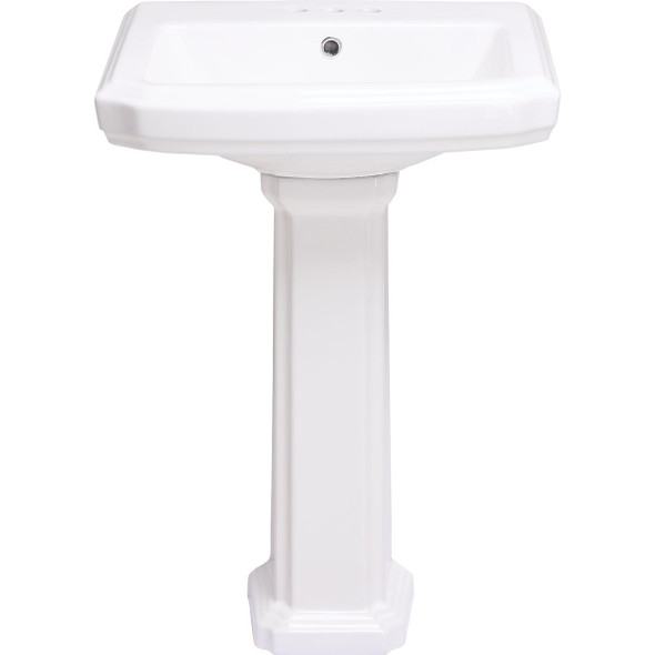 Common Goods Grove White Pedestal Sink FH-10
