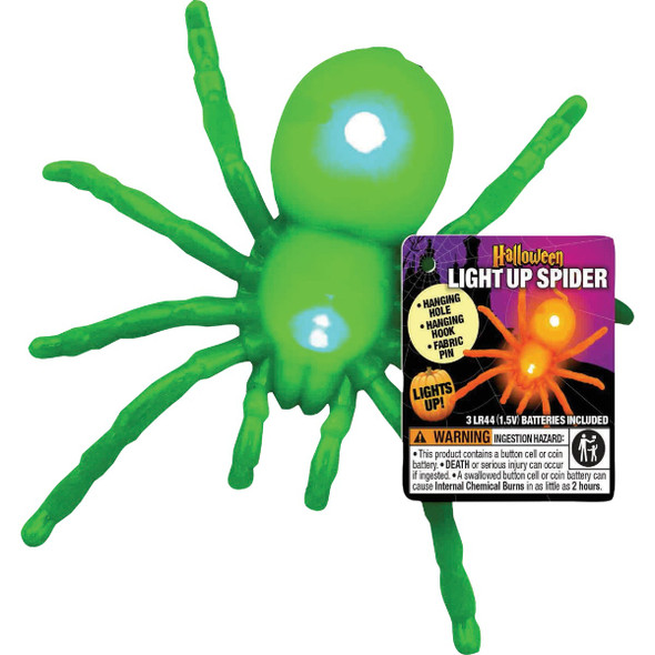 Magic Seasons Halloween Light Up Spider 702462 Pack of 24 938441