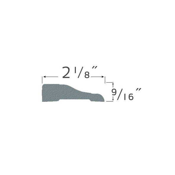 Inteplast Building Products 7' River Grey Casing 83500700504 Pack of 15 177851