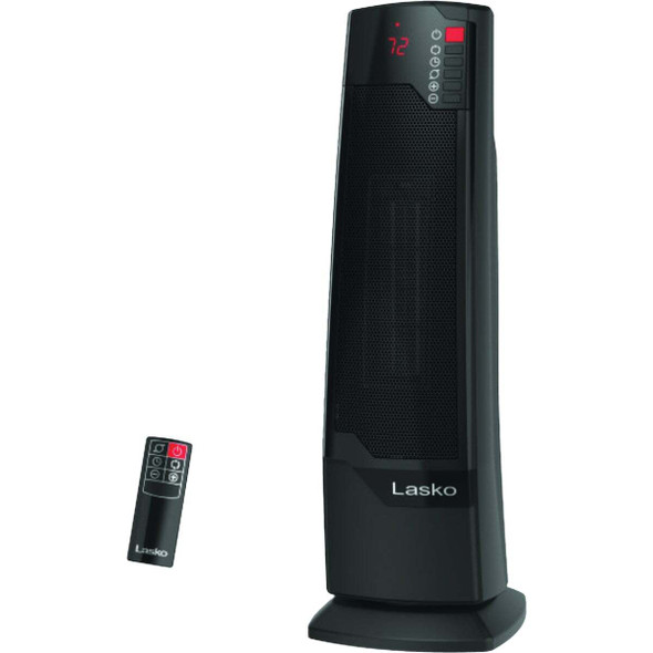 Lasko 22 In. Digital Ceramic Tower Heater with Remote Control CT22835 Pack of 2
