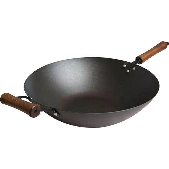 Joyce Chen Classic Series 14 In. Carbon Steel Preseasoned Wok J21-0514