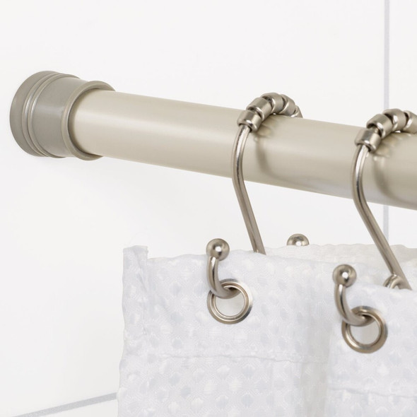 Zenna Home 86" Adj Alm Sn Shwr Rod 86B5ALBNHL 614962