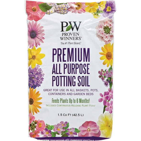 Proven Winners 1.5 Cu. Ft. Premium All Purpose Potting Soil 3101013.CFL001.5P