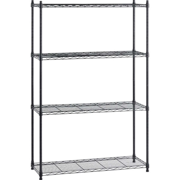 Muscle Rack 36 In. x 14 In. x 54 In. 4-Tier Black Wire Shelving Unit WS361454-4B