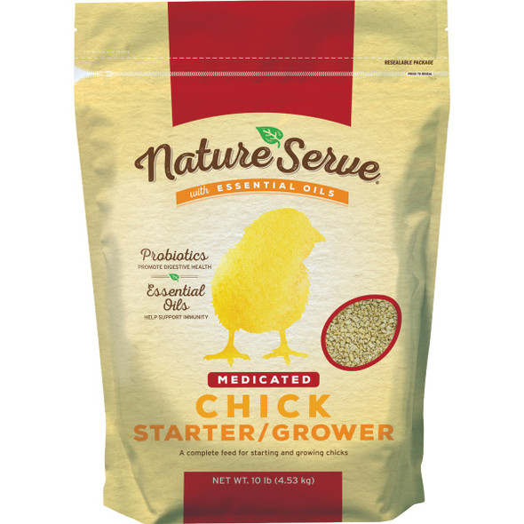 NatureServe 10 Lb. Medicated Chick Starter/Grower 290004