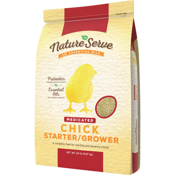 NatureServe 20 Lb. Medicated Chick Starter/Grower 290114