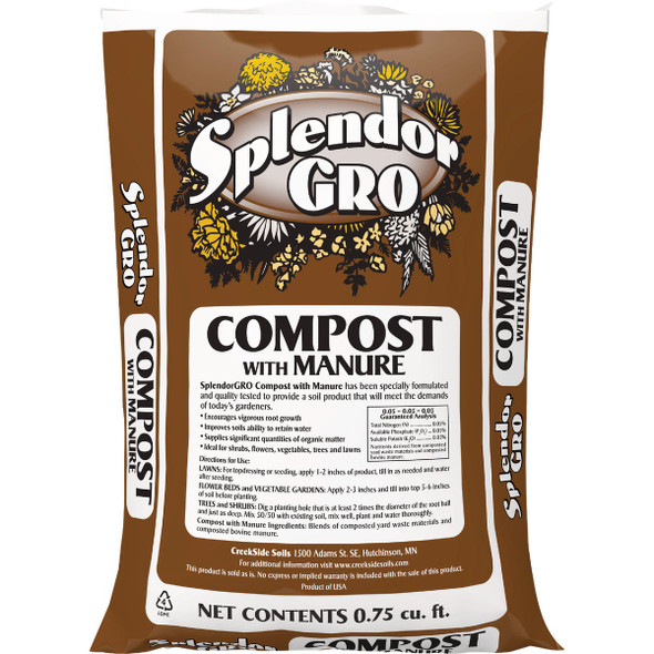 SplendorGRO 0.75 Cu. Ft. Compost with Manure 714-9