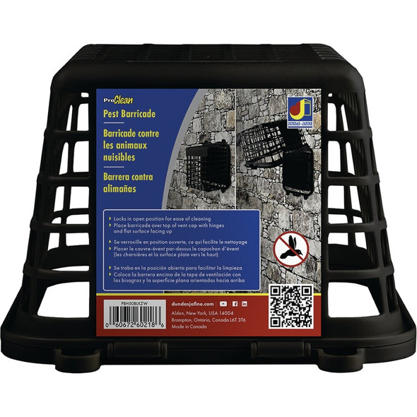 Dundas Jafine ProClean Plastic Pest Barricade Vent Guard, Black PBH50BLKZW 492890