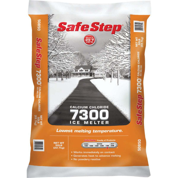 Safe Step 7300 50 Lb. Calcium Chloride Ice Melt Pellets 2317255