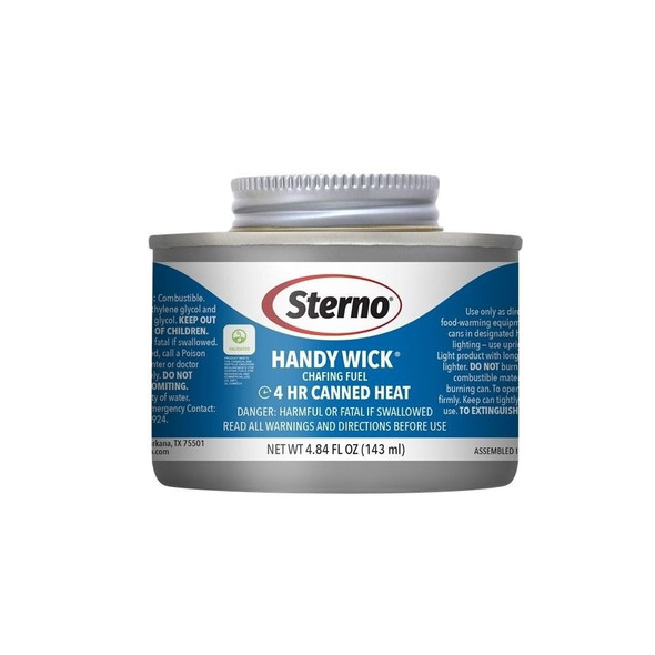 10364 Sterno Handy Wick, Chafing Fuel, Methanol, Wick, 4.84 Oz, Can, 24/Carton