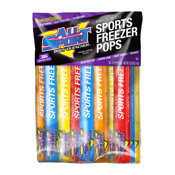 All Sport® Freezer Pops, Body Quencher, 144/Case