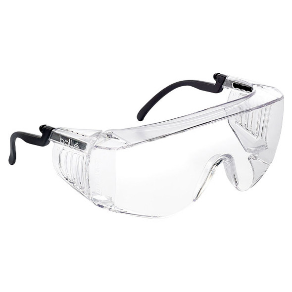 Bolle Safety Override Safety Glasses, Clear Lens, 1/Each