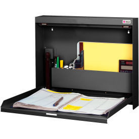 Datum WallWrite Folding Wall Mount Shop Desk Non-Locking 20""W x 3-3/8""D x 16-3