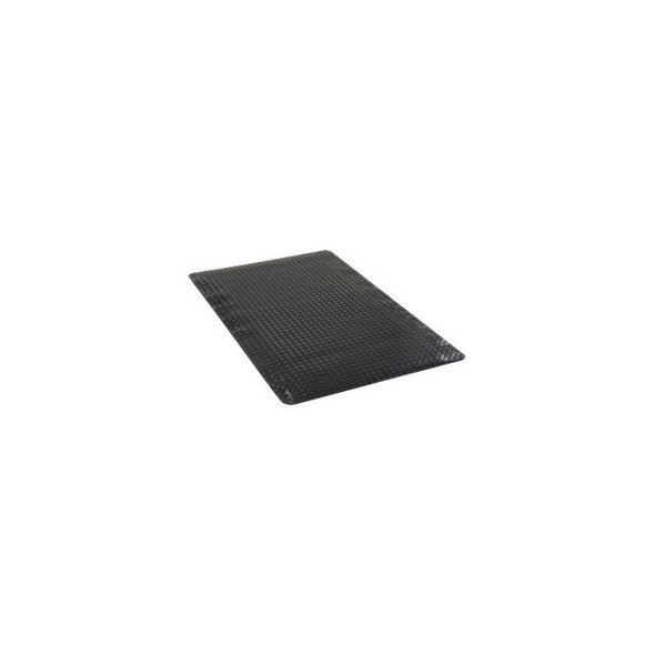 Apache Mills Diamond Foot Diamond Plate Mat 15/16"" Thick 3' x 5' Black