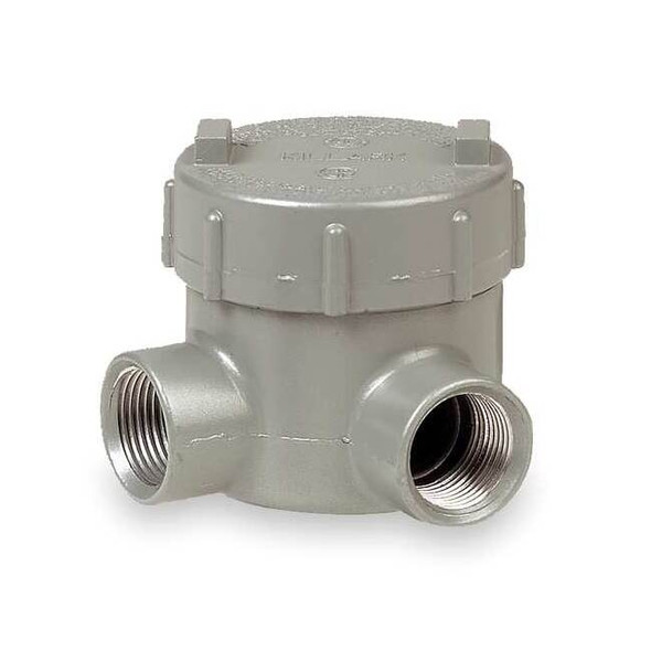 Hubbell Killark Conduit Outlet Body,Aluminum,L GECLT-1