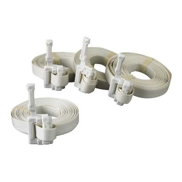 Manufacturer Varies Plastic Strapping, 300 lb, White, PK25 16P026
