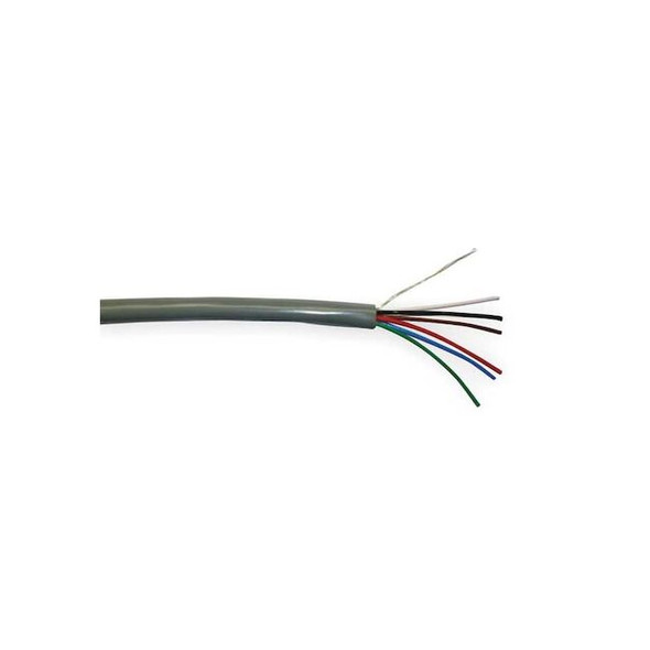 Power Limited and Communication Cable, 6 C, Natural, PVC, 1000 ft.