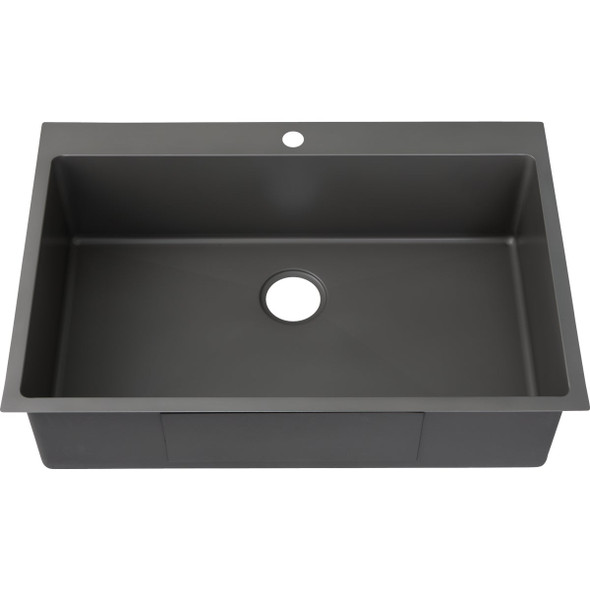 Stylebuilt 33 In. x 22 In. x 9 In. Single Bowl Dual Mount Kitchen Sink T3322S 438169