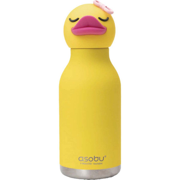 Ad-N-Art 16 Oz. Bestie Animal Insulated Water Bottle, Ducky SBV44DU
