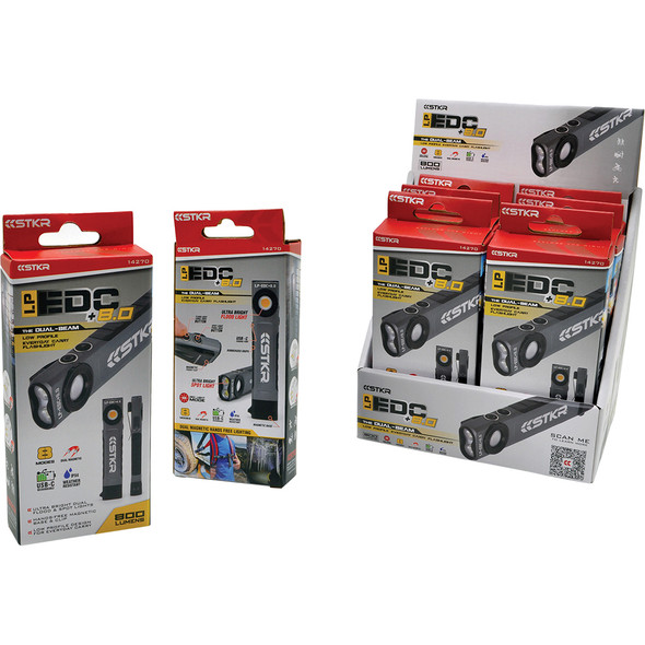 LP EDC 8.0+ Flashlight -6piece display - 800lm 14270DB