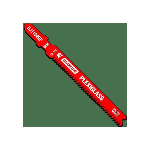 Diablo JigsawBlade,L:3.625",Bi-Metal,PK5,TPI:13 DJT102BF5