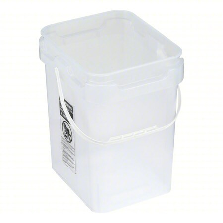 Basco Square Pail, Clear MMP8005-SK