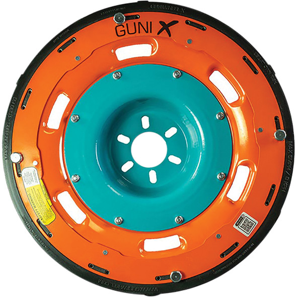 Guni Wheel X 60 Wheel Assembly (orange wheel & 6x120 lug blue hub) GX6000