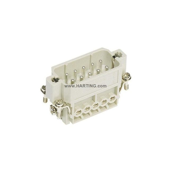 Harting Rectangular Connector Insert,16 A 09200102612 Pack of 10