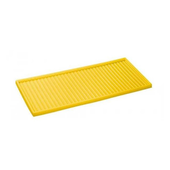 Justrite SafetyCabinetTray,Yellow,Polyethylene 29055