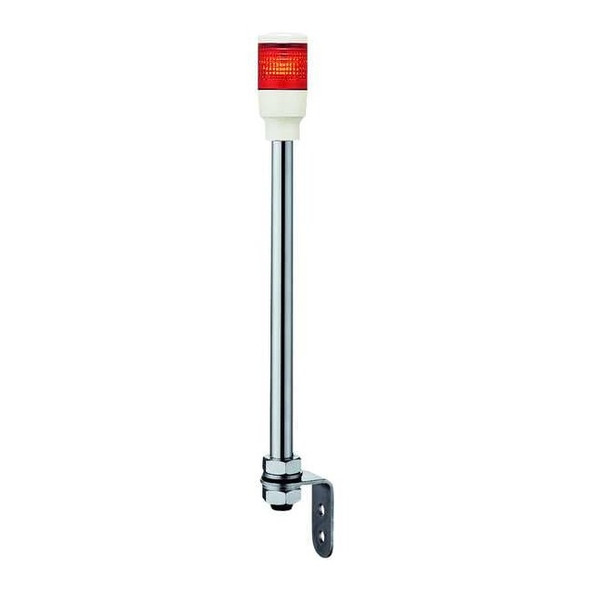 Tower Light Assembly, 24V, Red, 40 mm Dia., 403 1/2 mm Height, LED