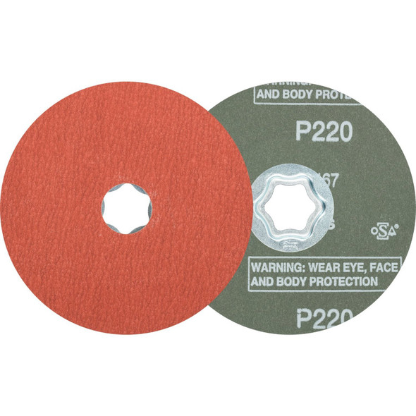 Pferd Tools Combiclick Fiber Disc,4-1/2",A-Cool,220 40308 Pack of 25