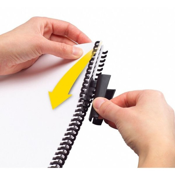 Gbc Binding Spine,Black,Plastic,PK100 2515700G