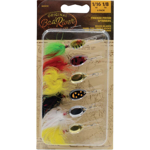 Bad River Finesse Prism Spin Fishing Lure (6-Pack) BRTRTPF