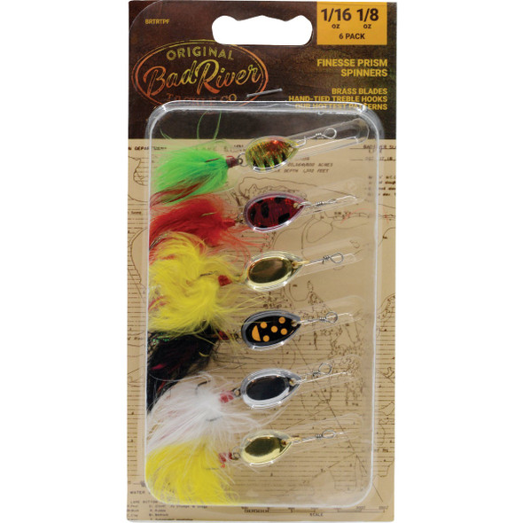 Bad River Finesse Prism Spin Fishing Lure (6-Pack) BRTRTPF