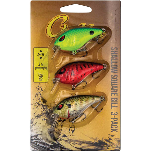 Chubbs Shallow Square Bill Pro Pack (3-Pack) YMES-A
