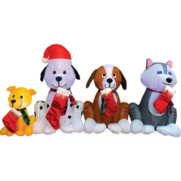 Brite Star 7.5 Ft. W. x 3.5 Ft. H. Dog Pack Airblown Inflatable 49-122-67