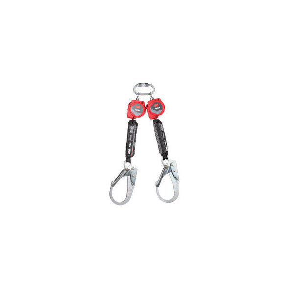 3M Protecta Twin-Leg Self-Retracting Lifeline with Carabiner Web & Steel Rebar H