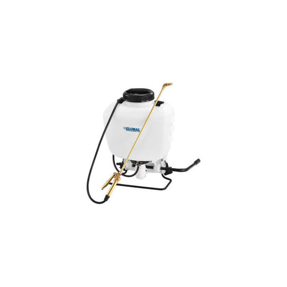 Global Industrial Commercial Duty Manual Backpack Pump Sprayer W/ Brass Wand & N