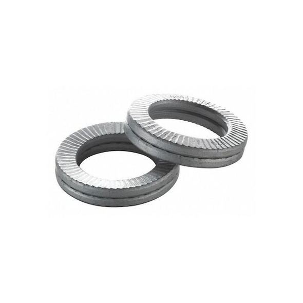 Wedge Lock Washer, For Screw Size 12 mm Steel, Zinc Plated Finish, 100 PK