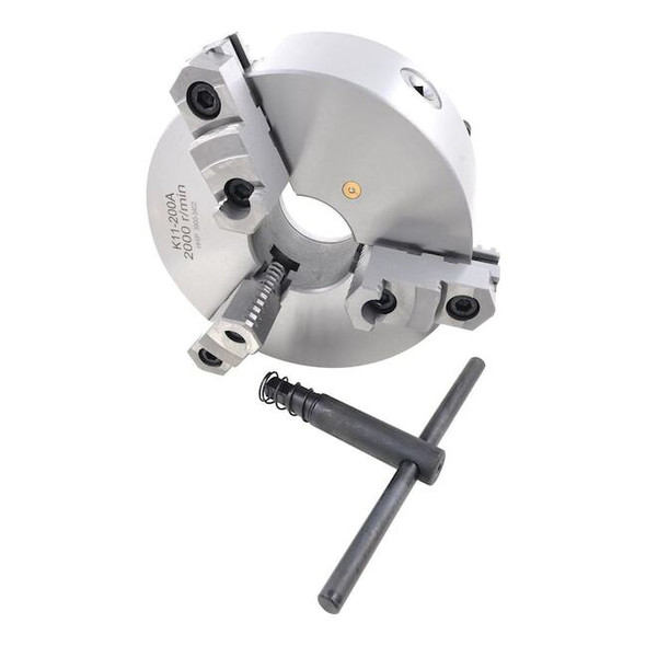 Hhip 8" 3 Jaw Top Reversible Self Centering Plain Back Lathe Chuck 3900-3402