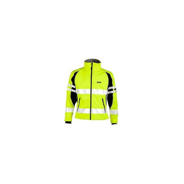 Kishigo Soft Shell Jacket, 100% Polyester, Class 2 R, Lime, S JS144-S