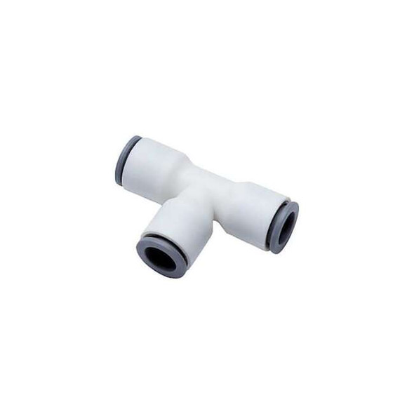 Parker Metric Plastic Push-to-Connect Fitting, Polymer, White 6304 12 00WP2