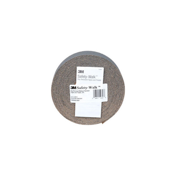3M Safety-Walk Slip-Resistant Med. Resilient Tapes/Treads 370 2""W x 60'L Gray 2
