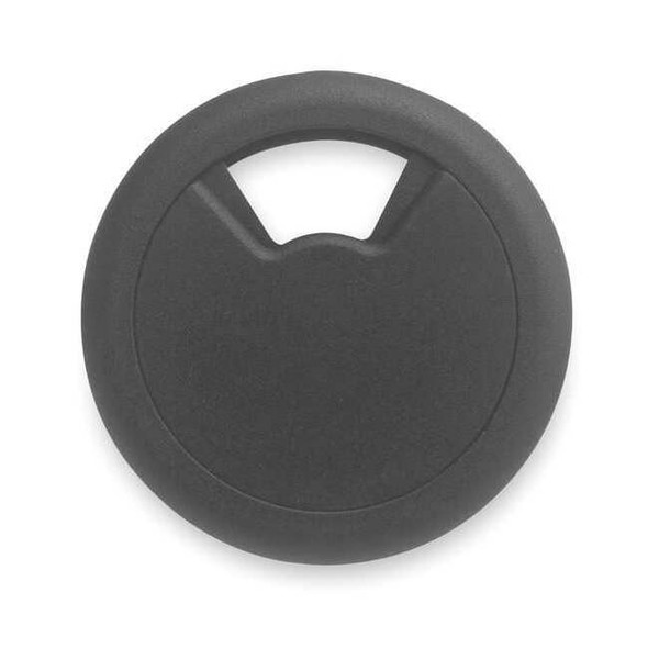 Master Caster Grommet,Desk,2 3/8 In Dia,1 1/8 In H,Blk 00202