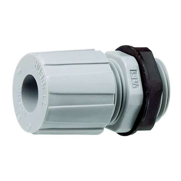 Conduit Fitting Grounding Connector, Liquid-Tight, Nylon, Gray