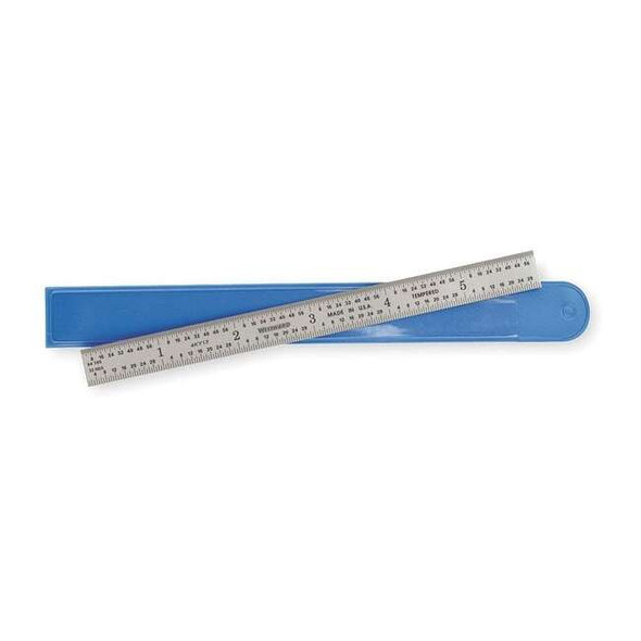 Westward Steel Rule,Flexible,6In,32/64ths/0.5/1mm 4KY13