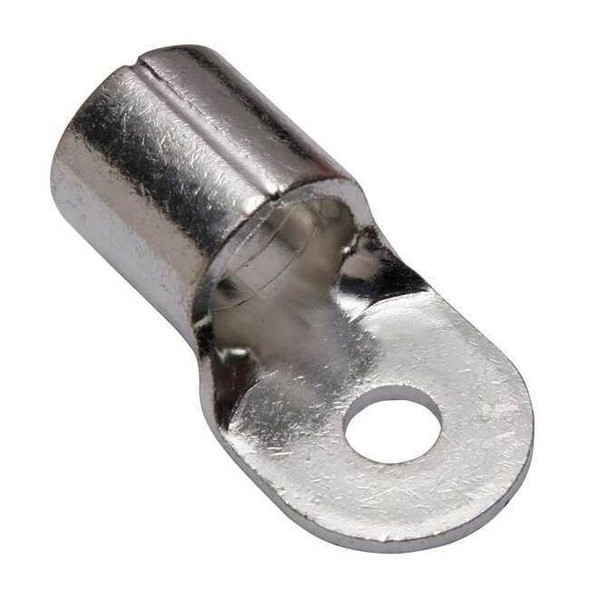 One-Hole Compression Lug, 400 kcmil Max, 1/2 in Stud, Long Barrel, Copper, None