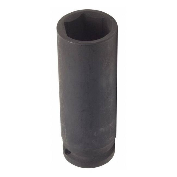 WESTWARD 1/2 in Drive Impact Socket Deep Socket, Black Oxide,20 mm